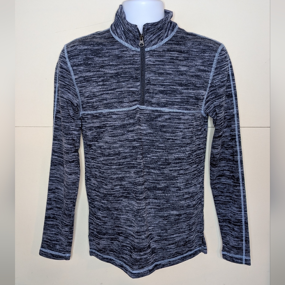 NWT Vintage 1946 Quarter Zip Sweatshirt in Marbled Blue